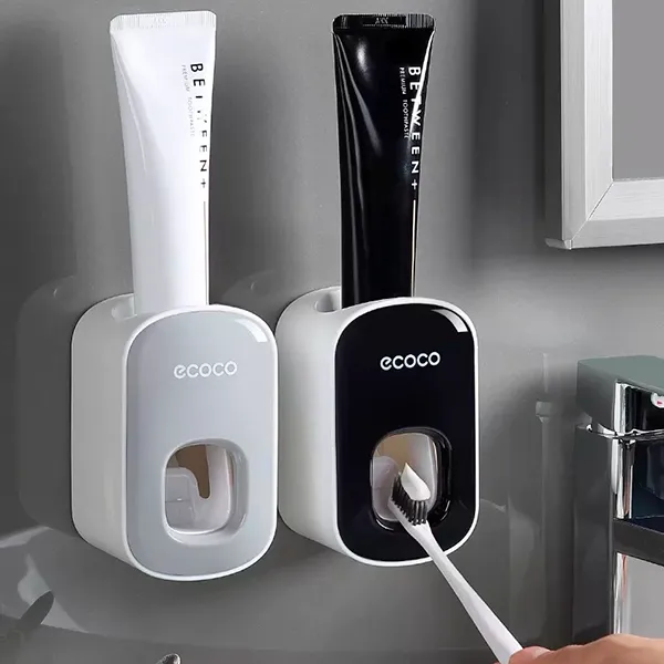 automatisk tandpasta dispenser, tandpasta dispenser, vægmonteret tandpasta dispenser, elektrisk tandpasta dispenser