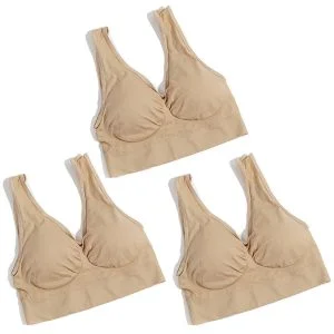 Bøjlefri BH 3 stk./pakke - Beige 3pcs