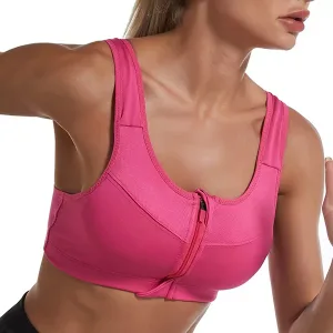 sports-bh, sports-bh med lynlås foran, sports-bh med lukning foran, yoga-bh, sports-bh med lynlås, yoga-top, sportstop