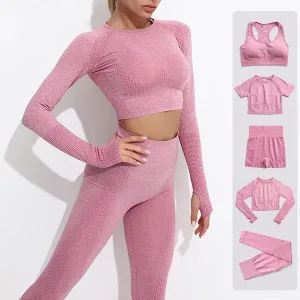træningssæt til kvinder, gymnastiksæt til kvinder, leggings til kvinder, crop top til kvinder, yogatøj, sportstøj til kvinder
