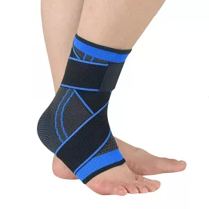 Kompressionsankelbeskyttende Ankelbandage - Blå