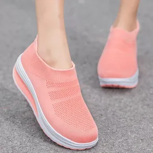 damesneakers, slip on sneakers, sneakers med tyk sål, mesh sneakers, vulkaniserede sko