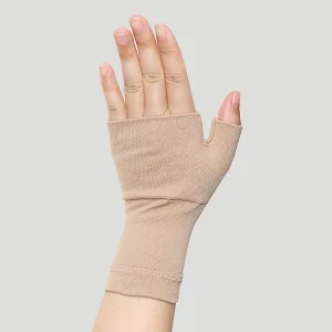 Kompressionsærme til håndled Tommelstøtte - Beige