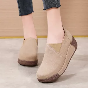 loafers til kvinder, mokkasiner, platformsko, platformloafers, slip on-sko, ruskindssko