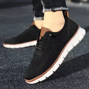 herresko, sneakers til mænd, afslappede sko, sommersko til mænd, mesh-sko, plus size-sko, åndbare sko, letvægtssko