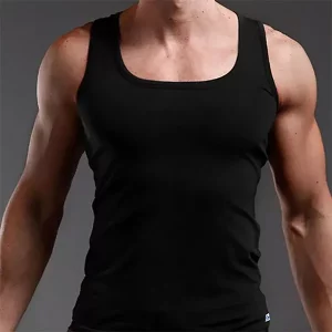 herre tank top, bomuld tank top, ærmeløs tank top, herre t-shirt