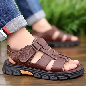 herresandaler, strandsko, strandsandaler, sandaler med tykke såler, skridsikre sandaler, fritidssko, afslappede sandaler