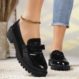 loafers til kvinder, slip on loafers, patent loafers