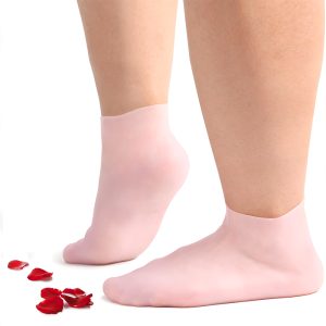 silicone socks, elastic socks, exfoliating socks, moisturizing socks