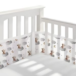 crib bumper, cot bumpers, cot bumper set, bed bumper, infant bumper, mesh crib bumper, crib liner