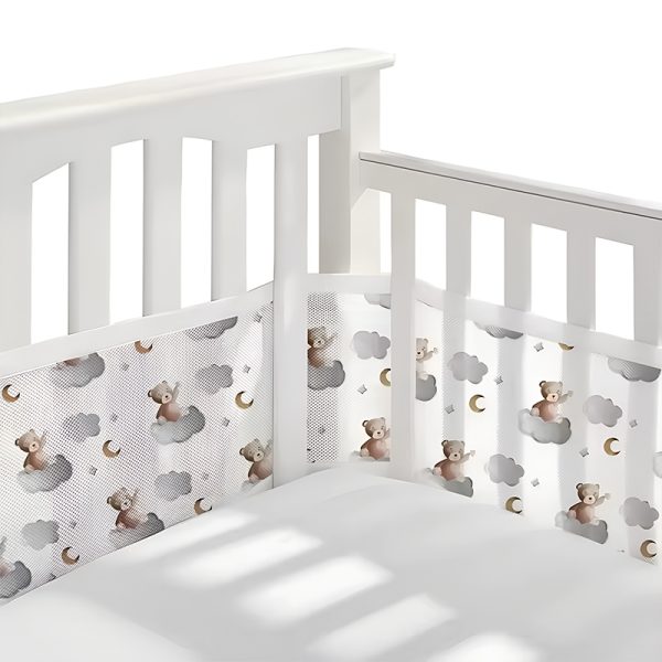 crib bumper, cot bumpers, cot bumper set, bed bumper, infant bumper, mesh crib bumper, crib liner