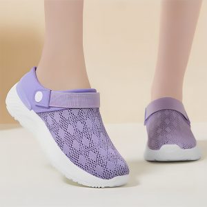 women slippers, women shoes, slip on shoes, summer shoes, casual shoes, mesh shoes, breathable shoes, summer slippers