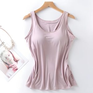 women tank top, built in bra top, bra tank top, built in bra tank top, padded tank top, camisole, women camisole