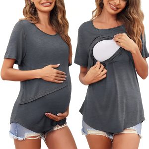 maternity clothes, maternity t shirt, breastfeeding clothes, nursing t shirt