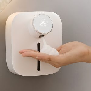automatic soap dispenser, wall mounted soap dispenser, touchless soap dispenser, sensor soap dispenser, electric soap dispenser, rechargeable soap dispenser