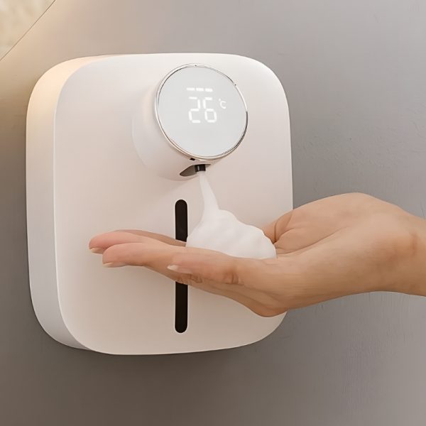 automatic soap dispenser, wall mounted soap dispenser, touchless soap dispenser, sensor soap dispenser, electric soap dispenser, rechargeable soap dispenser