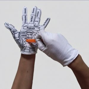 massage gloves, reflexology gloves, hand acupressure, acupressure gloves
