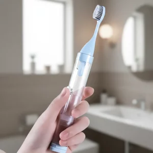 toothbrush, travel toothbrush, portable toothbrush, folding toothbrush, toothbrush set, refillable toothpaste