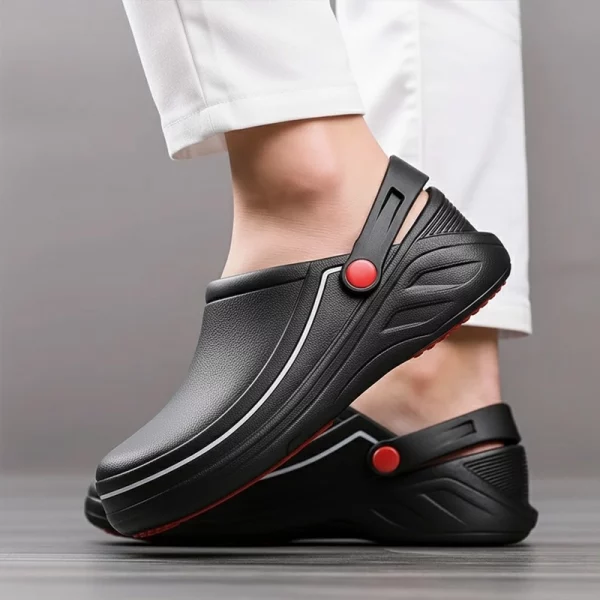 chef shoes, oil-proof shoes, non-slip slippers, kitchen shoes, chef crocs