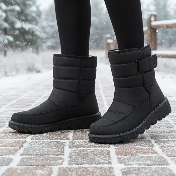 winter snow boots, waterproof snow boots, insulated boots, slip on winter boots