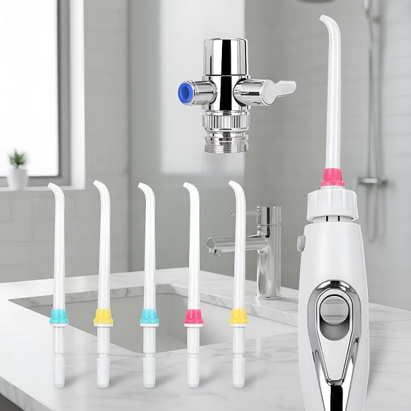 faucet oral irrigator, dental flosser, teeth cleaner, water flosser, teeth stain remover