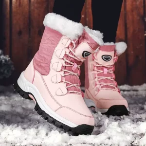 winter snow boots, waterproof snow boots, insulated boots, slip on winter boots