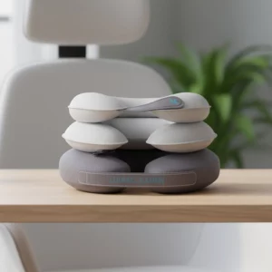 cervical neck traction device, neck stretcher, neck stretcher device, cervical stretcher, inflatable neck stretcher