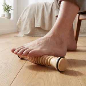 wooden foot massage roller